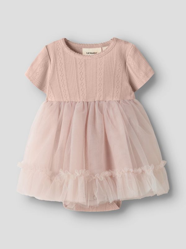 Fanelle Body Dress Tulle Peach Whip Lil Atelier
