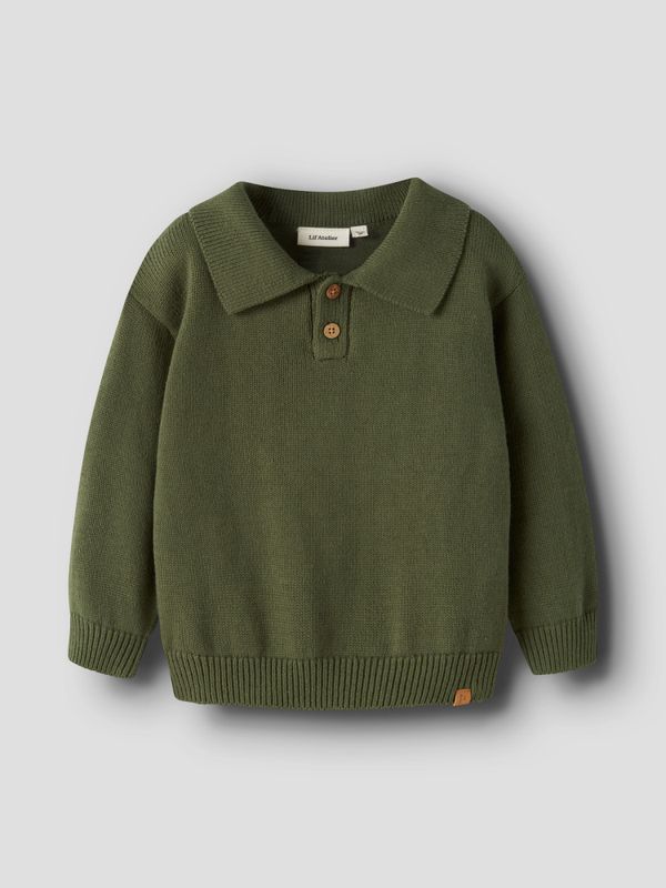 Olo Knit Polo Cypress Lil Atelier 