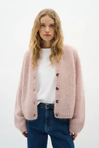 Hovedbilde Cardigan Jetra Mohair Dusty Blush In Wear 
