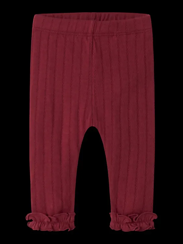 River Slim Leggings Biking Red Lil Atelier