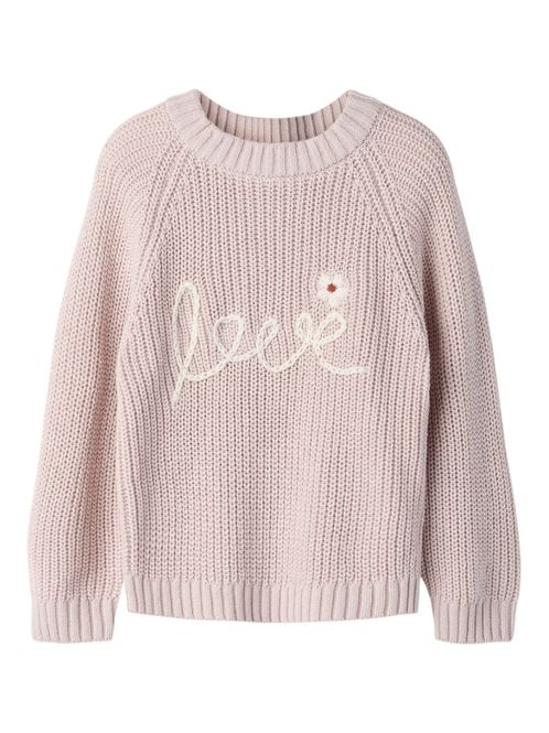 Hovedbilde Emlen Embroid Knit Hushed Violet Lil Atelier