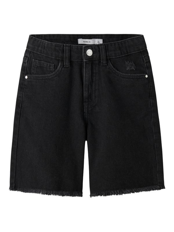 Bella HW Denim Shorts Black Denim Name It