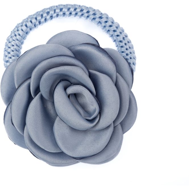 Hovedbilde Satin Rose Hair Tie Light Blue DARK