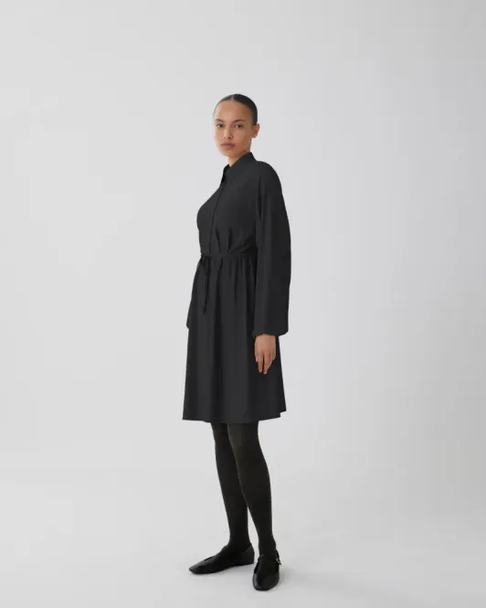 Hovedbilde Visurashil Langermet Shirt Dress Black Beauty ...