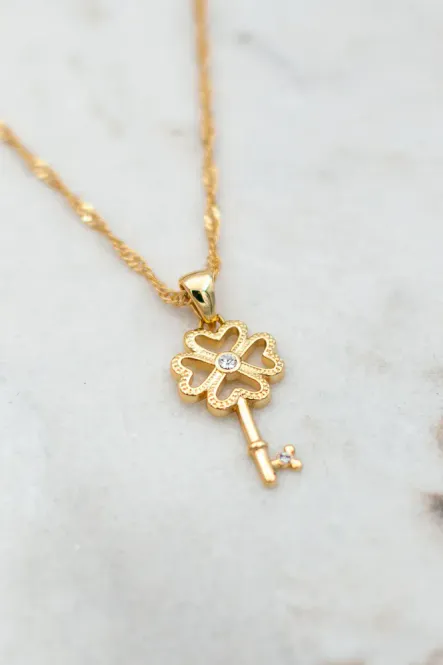 Hovedbilde Manifestation Key Necklace Secrets By B