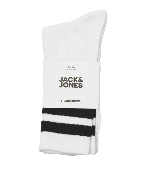 Hovedbilde Jactravis Tennis Sock 3pkn White Jack & Jones