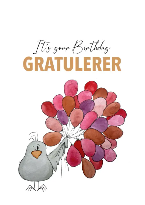 Hovedbilde Små Kort Its your birthday (tags) 