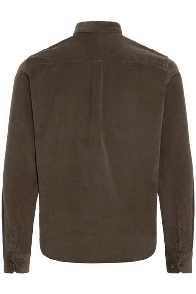 Anoton Babycord Shirt Black Olive - Grey Casual Friday  