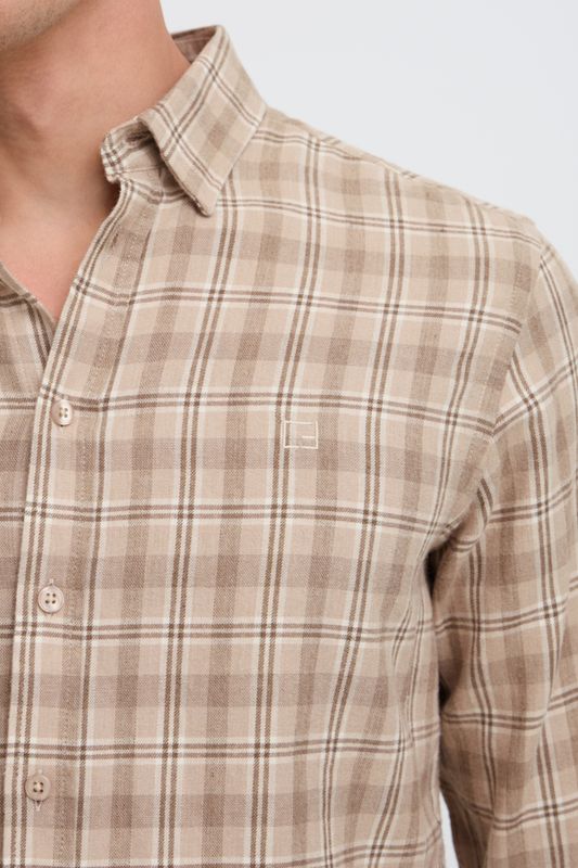 Jose Shirt Simply Taupe Casual Friday 