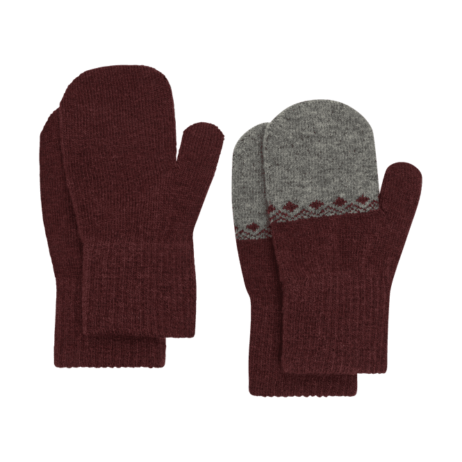 Hovedbilde Ullvotter Magic 2pk Rose Brown Celavi 