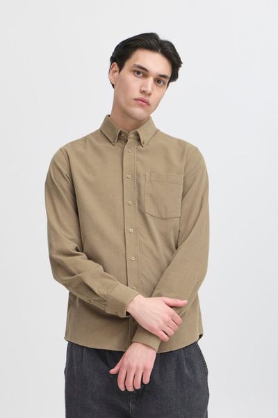 Anoton Babycord Shirt Roasted Cashew - Nature Casual Friday  