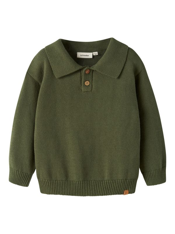 Olo Knit Polo Cypress Lil Atelier 