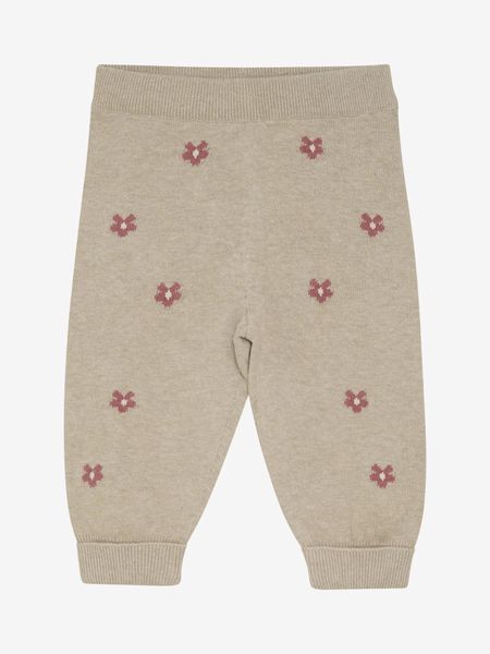 Pants Knit Flower Beige Melange Minymo 