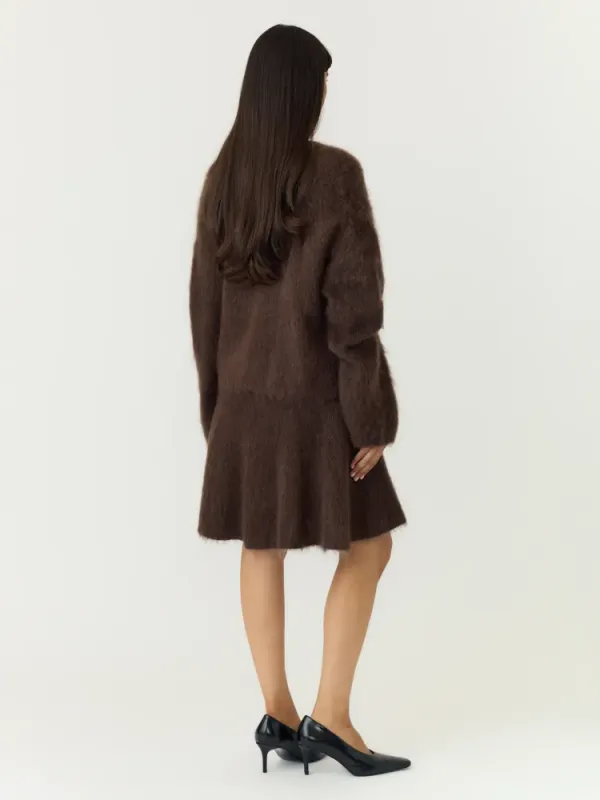Tilde LS Mohair Blend Pullover Mole YAS