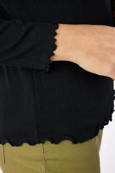 Langermet T-Skjorte Black Jensen