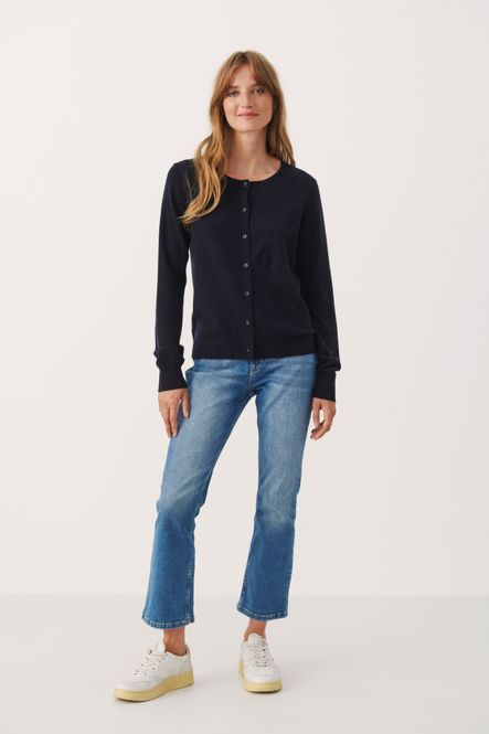 Hovedbilde TanishaPW Cardigan Dark Navy Part Two