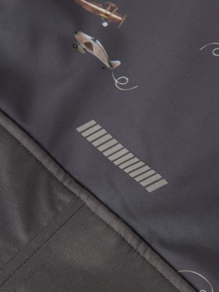 Alfa Softshelldress Grey Pinstripe Airplane Name It