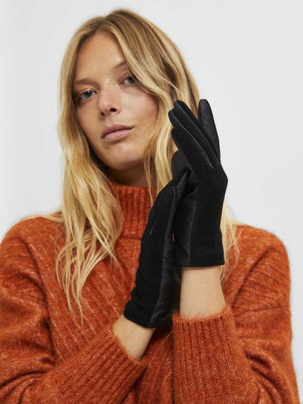 Marina Leather Glove Selected Femme