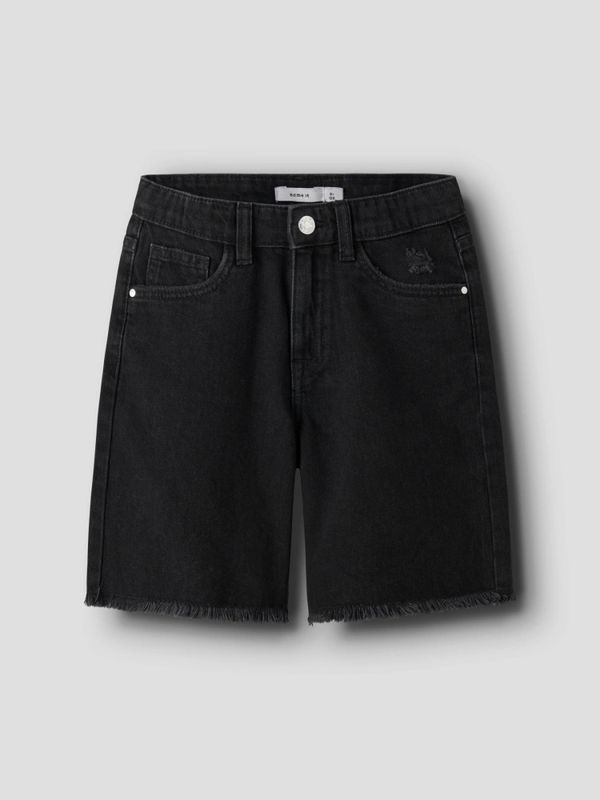 Bella HW Denim Shorts Black Denim Name It