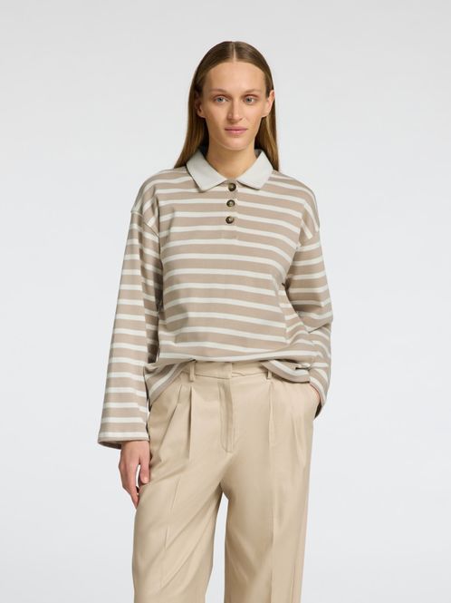 Hovedbilde Wada LS Stripe Collar Top Selected Femme 