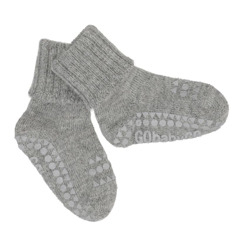 Sokker Alpaca Antiskli Grey Melange GoBabyGo