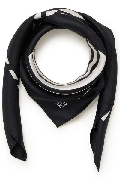 Silkeskjerf Rafiq Black/Whisper In Wear