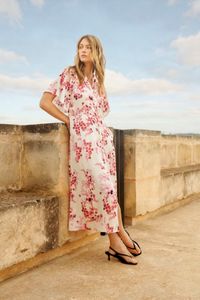 Hovedbilde AlajaPW Kjole Pink Shadow Flower Print Part Two