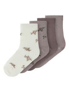 Hovedbilde Ullsokker Mini Jente 4pkn Shadow Gray Name It