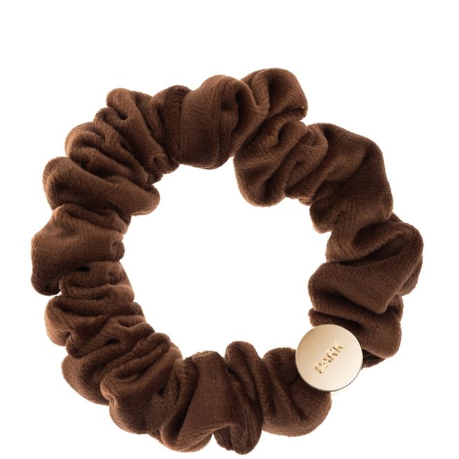 Hovedbilde Velvet Mini Scrunchie Cognac DARK