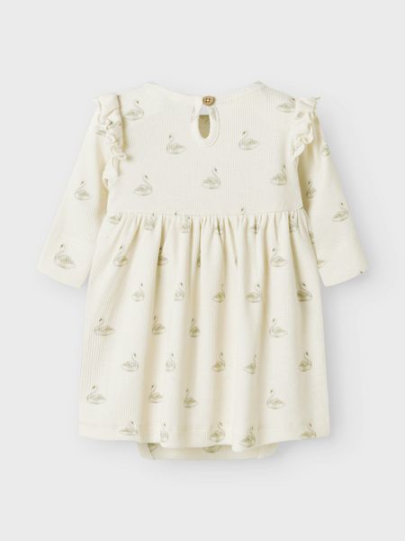 Kjole Gavo Ege Langermet Pastel Parchment Swan Lil Atelier