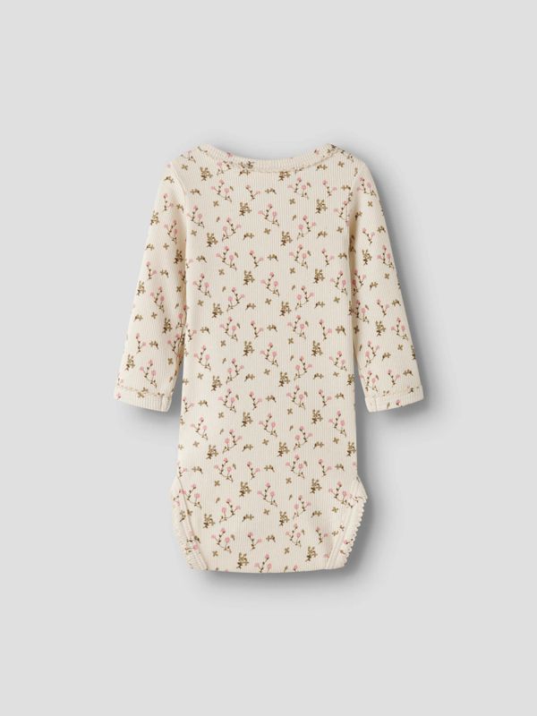 Lago Mau LS Slim Body Turtledove Rose Flower Lil Atelier