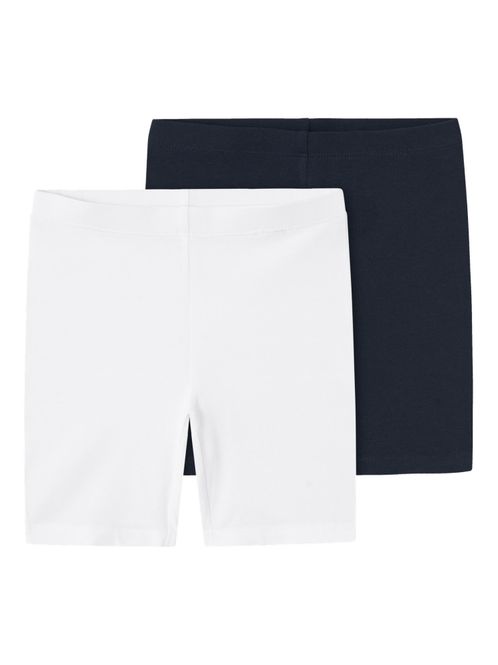 Hovedbilde Vivian 2pk Solid Shorts Legging White & Dark ...