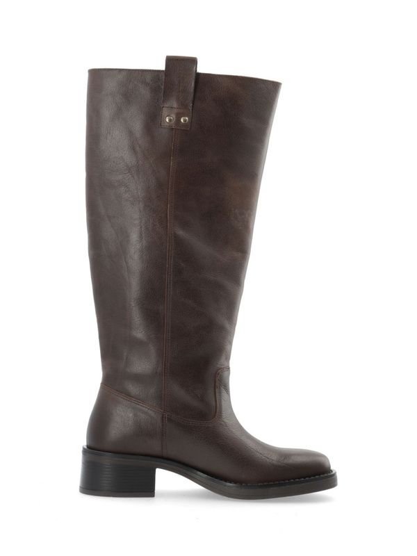Biamary Lange Støvletter Brown BIANCO