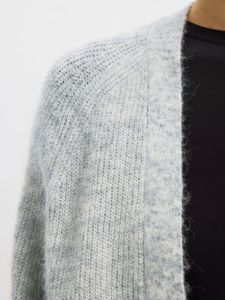 Hovedbilde Lulu New Knit Long Cardigan Light Grey Melange ...