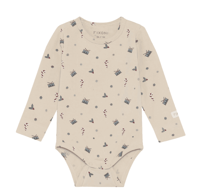 Hovedbilde Body Julemotiv Dusty Blue Fixoni 